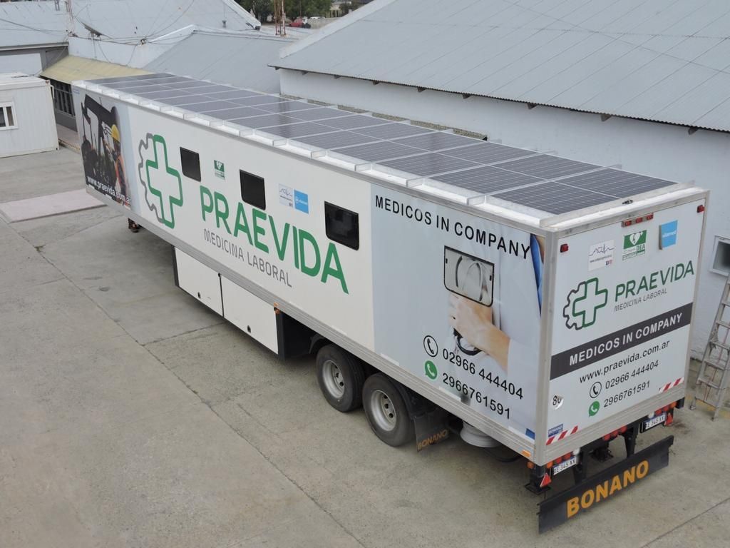 Paneles solares en camiones